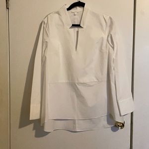COS V-Neck Dress Shirt, Size 12